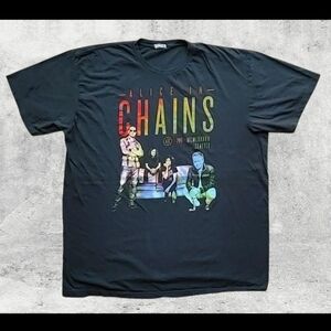 Vintage 2000s Alice In Chains Seattle Band T-Shirt 2XL Y2K